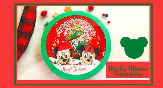 Micky Minnie Snow Globe Template| INSTANT DOWNLOAD