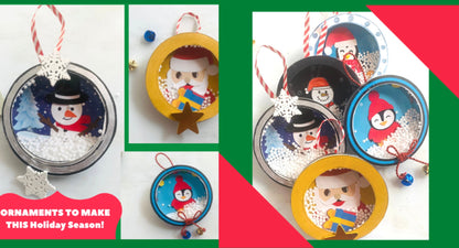 Ornament Mason Jar Lid PRINTABLE TEMPLATE| Christmas activity| Christmas crafts