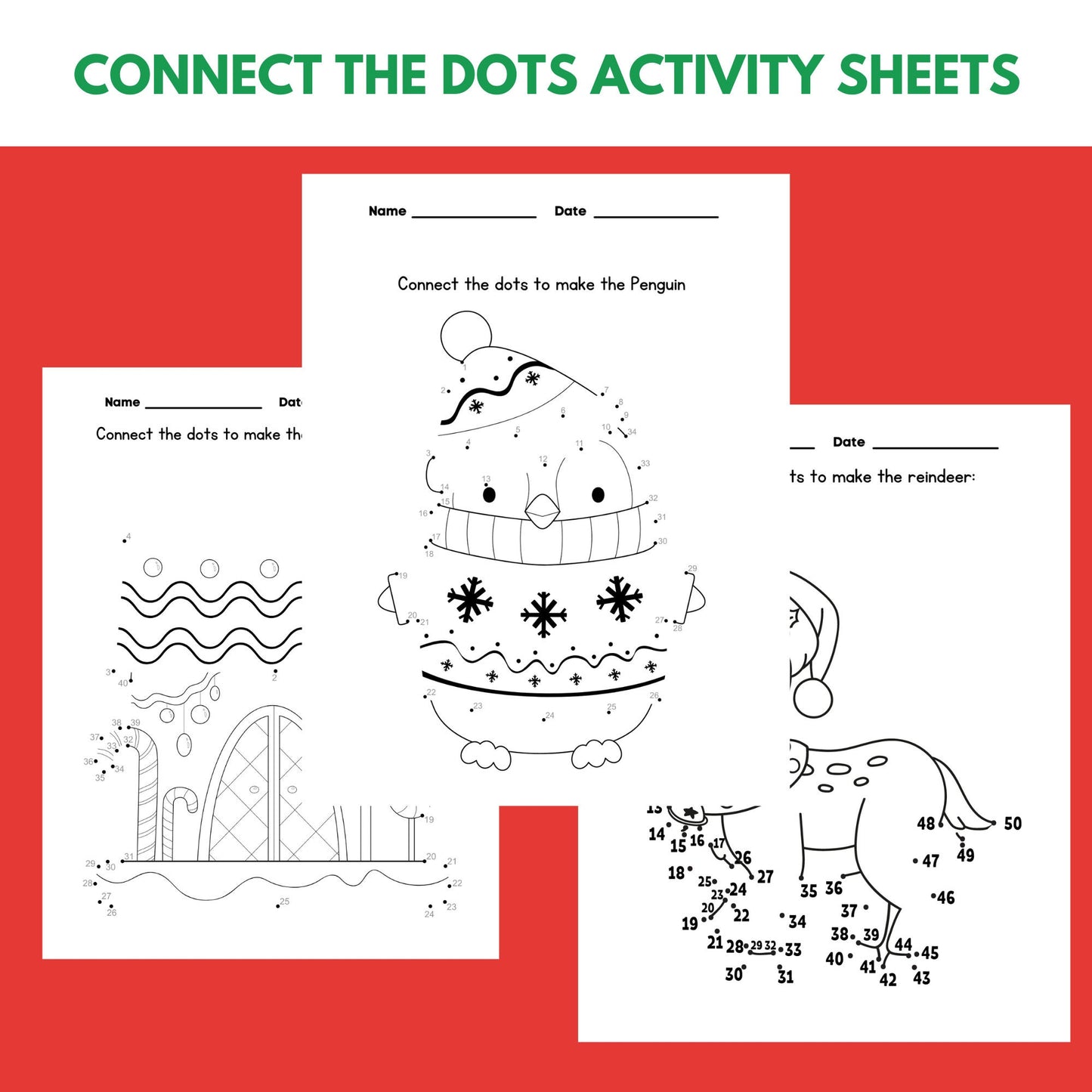 Christmas Activity Pages For Kids| Christmas Activities Printable| Christmas Activity Sheets| Holiday Activities for Kids