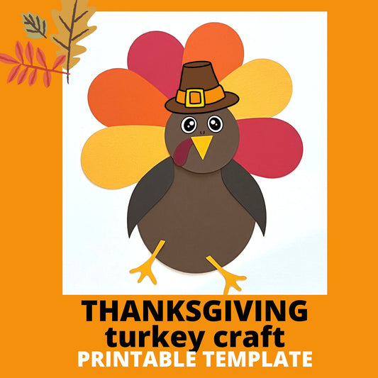 PRINTABLE Thanksgiving Turkey craft| |Fall craftTurkey craft| Toddler craft| Preschool Craft |Fall activities for Kids