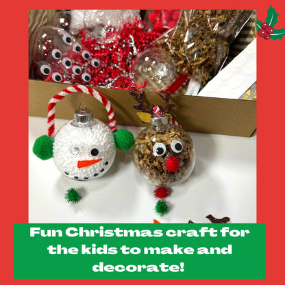 CHRISTMAS Ornament DIY Kit| Snowman & Reindeer Christmas Ornament Craft Kit For Kids| handmade Christmas Kit| Christmas crafts for kids