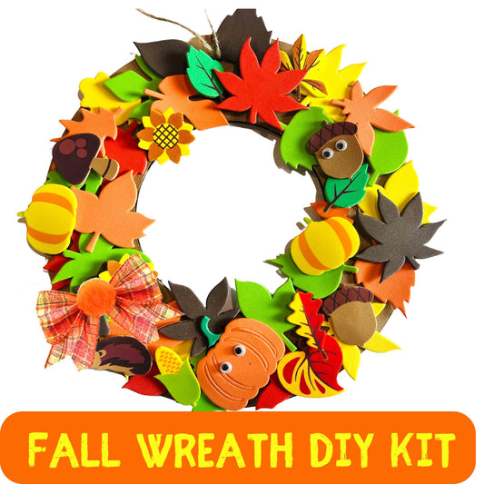 Fall Wreath DIY KIT| Thanksgiving Craft kit for Kids