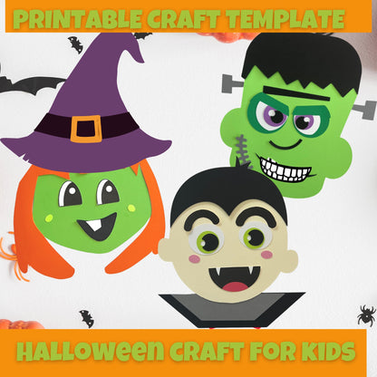 PRINTABLE HALLOWEEN CRAFT Template| Halloween Craft for kids|