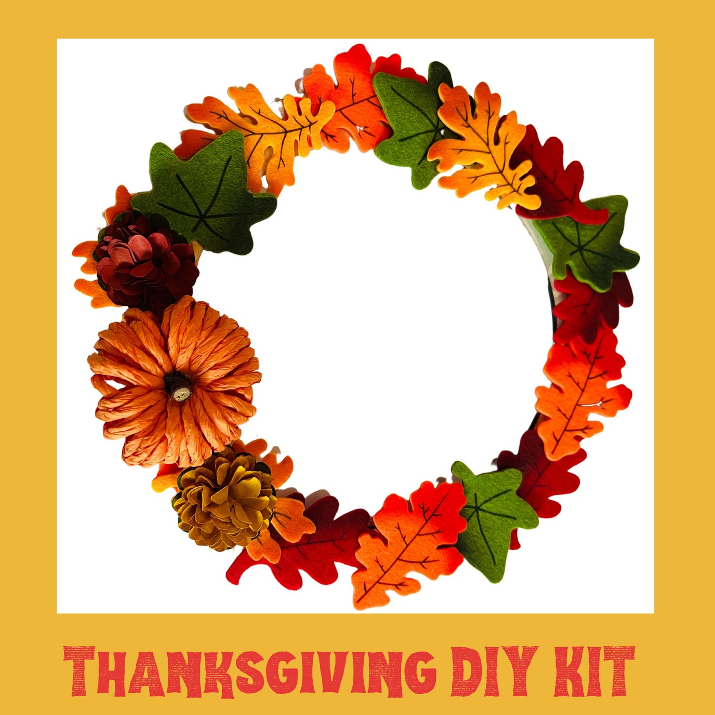 Thanksgiving Craft Kit| Fall wreath DIY kit| Thankful Turkey Painting Kit| Fall Craft Kit|  Turkey DIY Paint Kit | Thanksgiving Kit