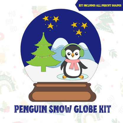 Paper Snow globe DIY Kit| Winter craft for kids| Winter Christmas party favor|Preschool crafts