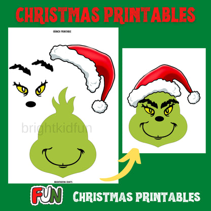 CHRISTMAS PRINTABLE Bundle Pack| Christmas craft for kids | Holiday crafts activities| Holiday decor