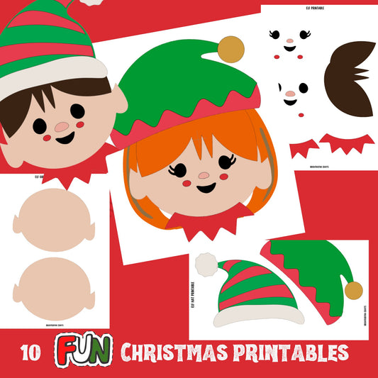 CHRISTMAS PRINTABLE Bundle Pack| Christmas craft for kids | Holiday crafts activities| Holiday decor