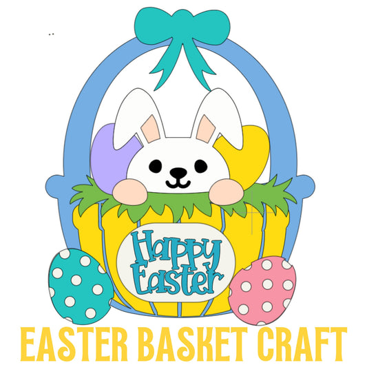 EASTER BASKET CRAFT| Paper Basket Craft kit| Preschool Easter Craft