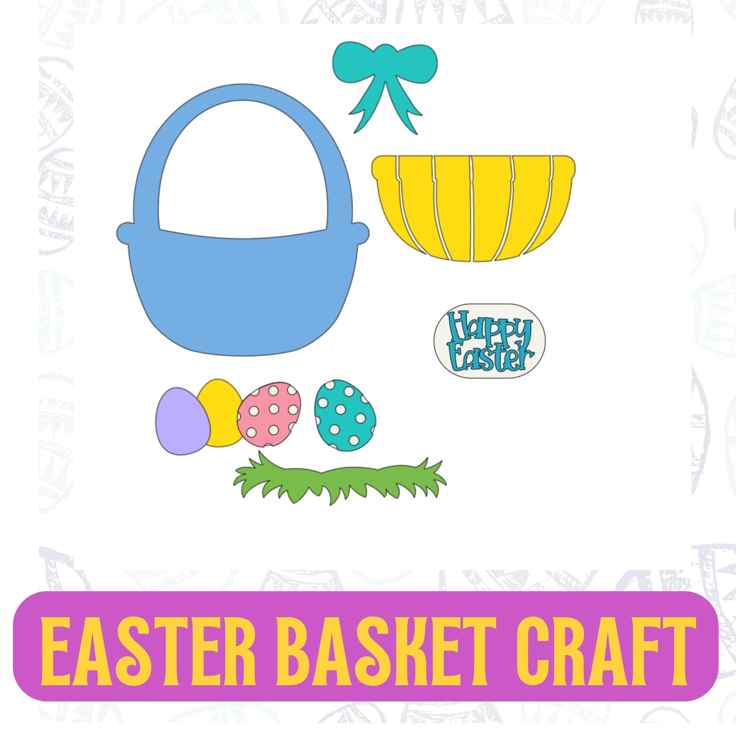 EASTER BASKET CRAFT| Paper Basket Craft kit