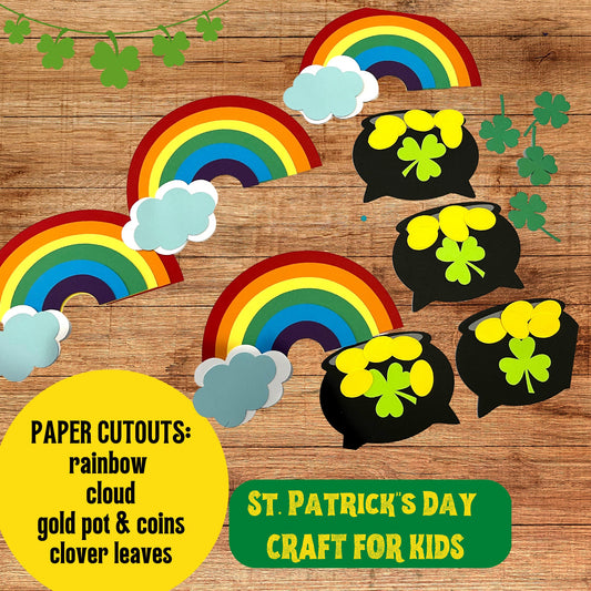 ST. PATRICK'S DAY Craft For Kids| Rainbow Paper Craft/ Preschool crafts