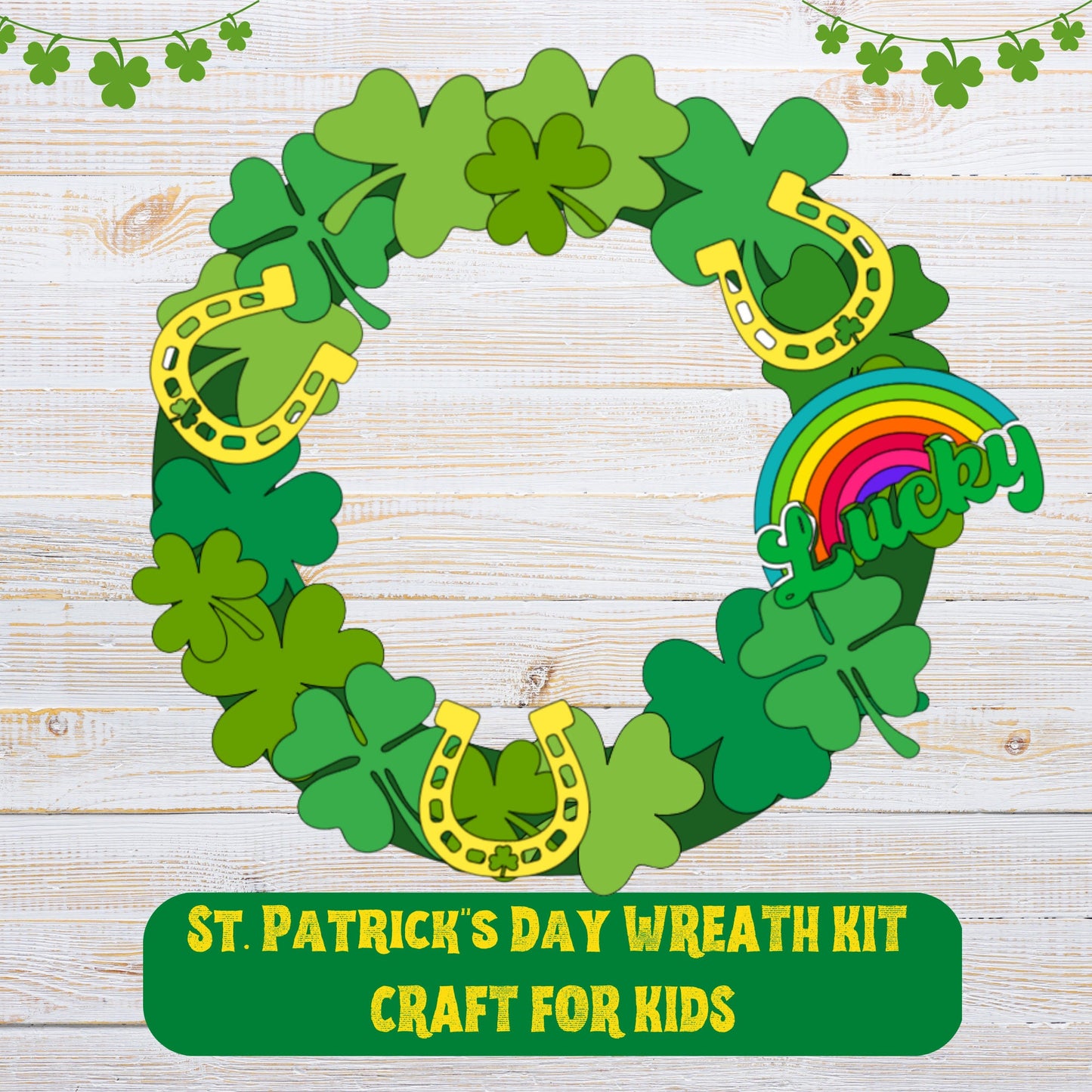 St PATRICK's Day Wreath Kit| Paper Craft Wreath