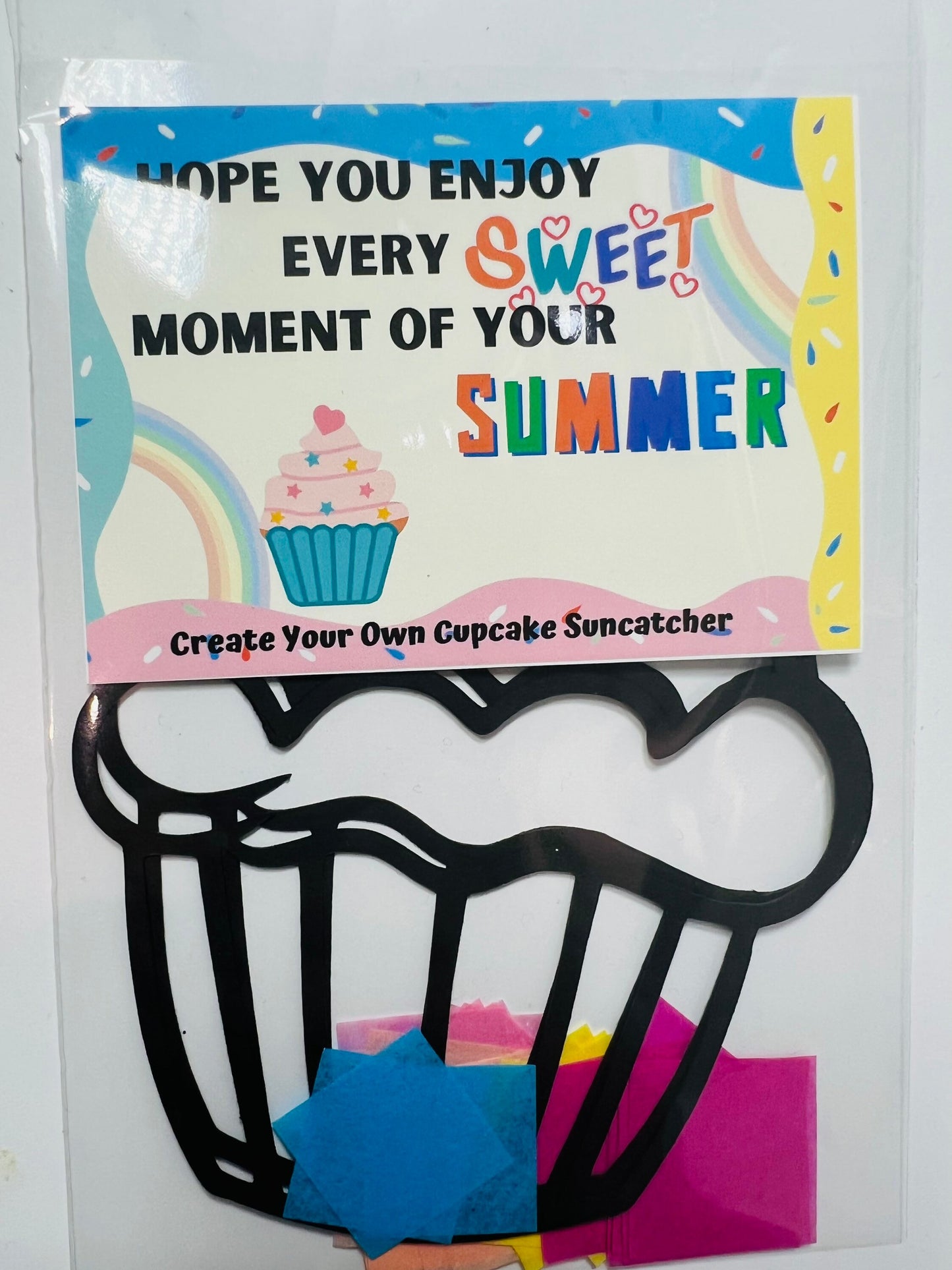 Summer Sun-Catcher DIY Kit Party Pack for Kids| End of school classroom gifts| Suncatcher craft kit| Kindergarten student gifts