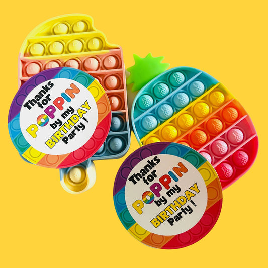 Popit Birthday Party Favor| Pop it Bday favors| Popits, Birthday Party Favors, Party Favors, Fidget Party Favors