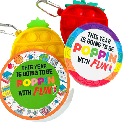 POPPIT BACK To SCHOOL - Classroom gifts| Popit Classroom favors| Popit keychains|Back To School Class gift| Welcome student gifts