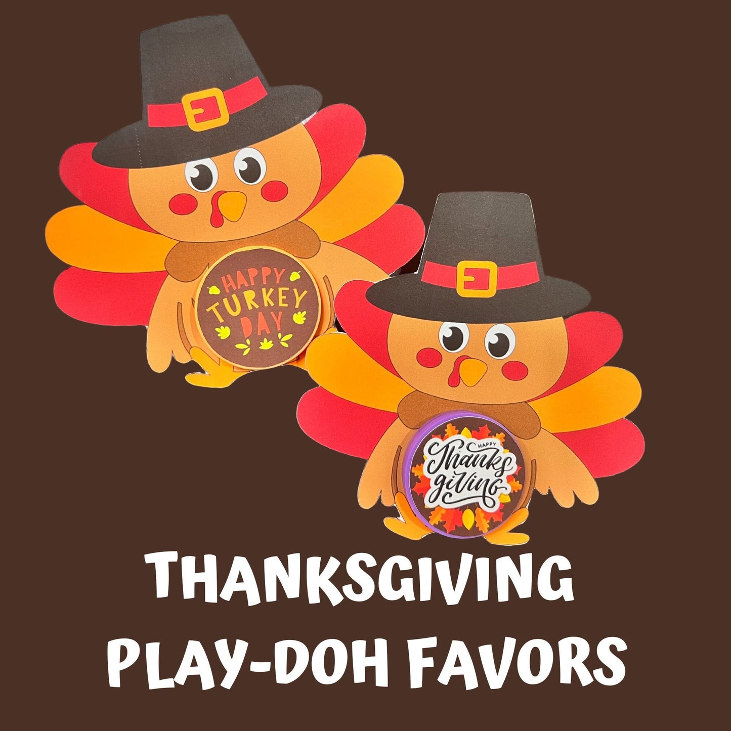 THANKSGIVING PLAY-DOUGH Favors| Thanksgiving Party favors