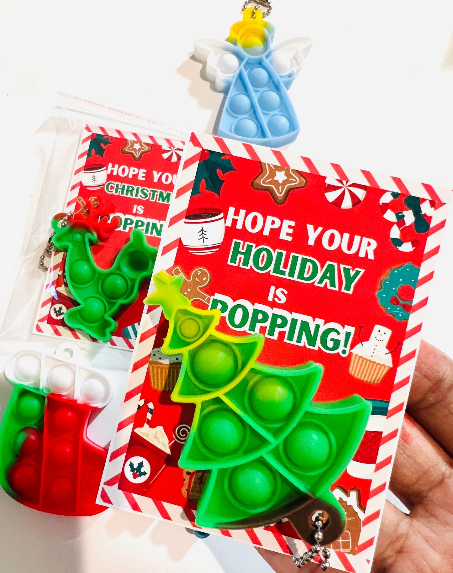 Christmas Popit favors| Holiday Pop it Party favors