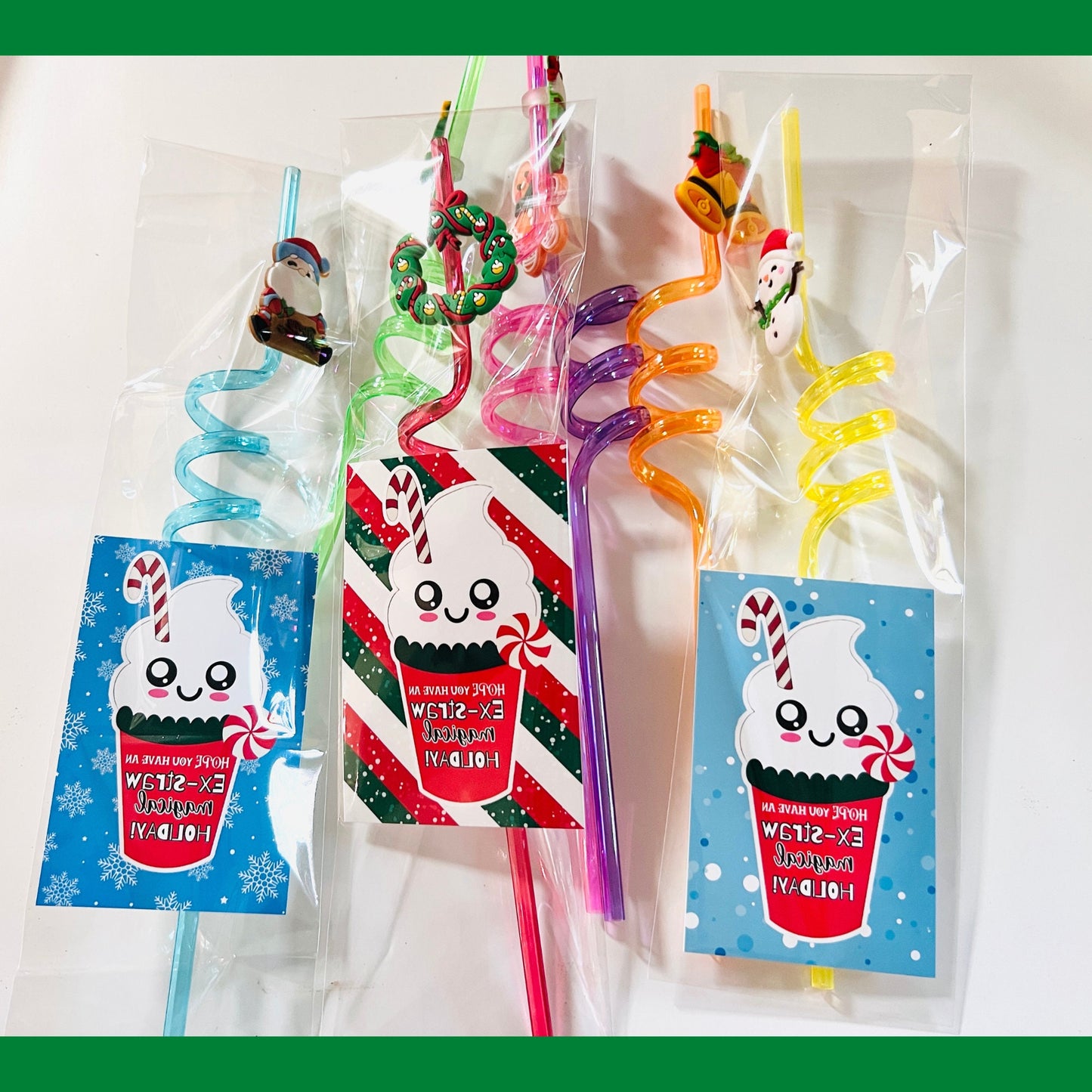 Christmas Party favors for KIDS| CHRISTMAS STRAWS Gifts