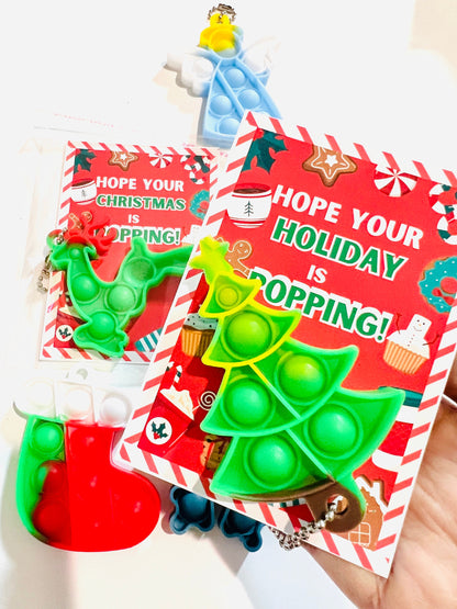 Christmas Popit favors| Holiday Pop it Party favors