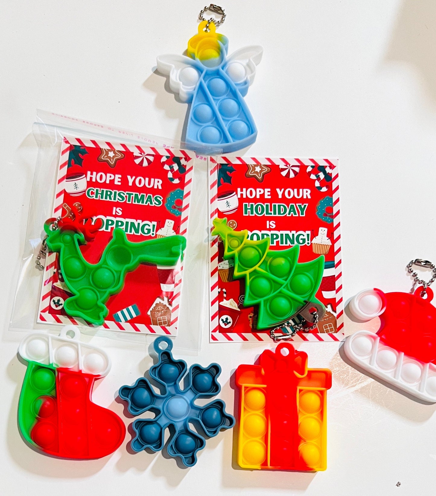 Christmas Popit favors| Holiday Pop it Party favors