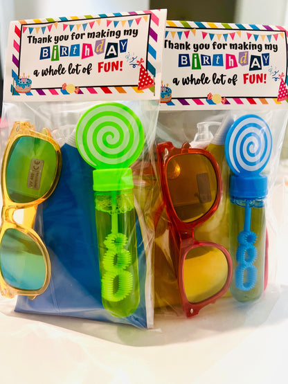 Pool Party Favors/Summer Birthday Party Favors/ Beach Theme party gifts