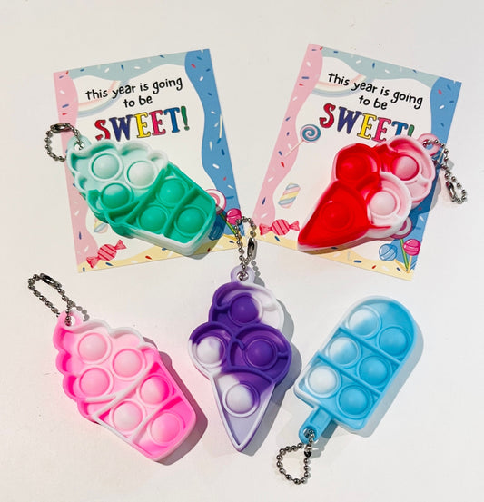 Back to school student gifts| Mini Poppit Keychain favors