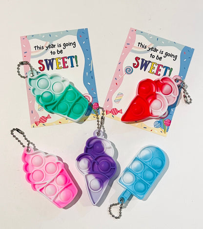 Back to school student gifts| Mini Poppit Keychain favors